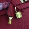 Hermes Red Clemence Kelly 32cm Retourne Bag - Image 6