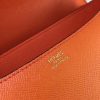 Hermes Orange Constance MM 24cm Epsom Leather Bag - Image 3