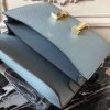 Hermes Blue Lin Constance MM 24cm Epsom Leather Bag - Image 6