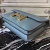 Hermes Blue Lin Constance MM 24cm Epsom Leather Bag - Image 7