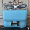 Hermes Blue Atoll Constance MM 24cm Epsom Leather Bag - Image 7
