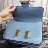 Hermes Blue Lin Constance MM 24cm Crocodile Bag - Image 5