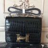 Hermes Black Constance MM 24cm Crocodile Bag - Image 5