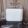 Hermes White Constance MM 24cm Crocodile Bag - Image 8