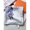 Hermes White Pirouette au Galop Shawl - Image 2