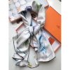Hermes White Pirouette au Galop Shawl - Image 7