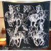 Hermes Black Pirouette au Galop Shawl - Image 3
