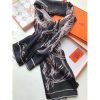 Hermes Black Pirouette au Galop Shawl - Image 4