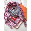Hermes Pink Le Jardin de la Maharani Shawl - Image 5