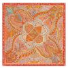 Hermes Orange Le Jardin de la Maharani Shawl - Image 6