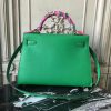 Hermes Bamboo Epsom Kelly 32cm Sellier Bag - Image 7