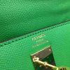 Hermes Bamboo Epsom Kelly 32cm Sellier Bag - Image 9