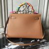 Hermes Brown Epsom Kelly 32cm Sellier Bag - Image 7
