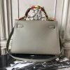 Hermes Grey Epsom Kelly 32cm Sellier Bag - Image 2
