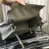Hermes Grey Epsom Kelly 32cm Sellier Bag - Image 7