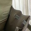 Hermes Grey Epsom Kelly 32cm Sellier Bag - Image 8