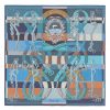 Hermes Blue Della Cavalleria Shawl - Image 3