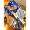 Hermes Blue Della Cavalleria Shawl - Image 4