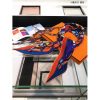 Hermes Orange/Blue Cavald'or Losange - Image 6