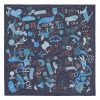 Hermes Navy Blue Les Confessions Shawl - Image 4