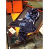 Hermes Navy Blue Les Confessions Shawl - Image 8