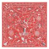 Hermes Red Peuple du Vent Bandana Shawl - Image 3