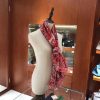 Hermes Red Peuple du Vent Bandana Shawl - Image 4