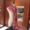 Hermes Red Peuple du Vent Bandana Shawl - Image 7