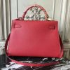 Hermes Red Epsom Kelly 32cm Sellier Bag - Image 5
