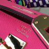 Hermes Rose Red Epsom Kelly 32cm Sellier Bag - Image 8