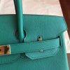 Hermes Malachite Epsom Birkin 30cm Handmade Bag - Image 7