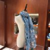 Hermes Turquoise Peuple du Vent Bandana Shawl - Image 5