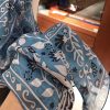 Hermes Turquoise Peuple du Vent Bandana Shawl - Image 7