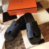 Hermes Izmir Sandals In Black Clemence Leather - Image 4