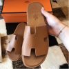 Hermes Izmir Sandals In Brown Epsom Leather - Image 7