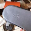 Hermes Izmir Sandals In Grey Epsom Leather - Image 5