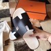 Hermes Izmir Sandals In Black Epsom Leather - Image 2