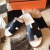 Hermes Izmir Sandals In Black Epsom Leather - Image 7