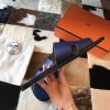 Hermes Izmir Sandals In Sapphire Epsom Leather - Image 7