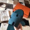 Hermes Izmir Sandals In Green Suede Leather - Image 5