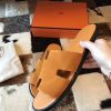 Hermes Izmir Sandals In Orange Suede Leather - Image 6