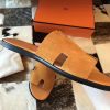 Hermes Izmir Sandals In Orange Suede Leather - Image 7