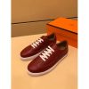 Hermes Olympic Sneakers In Red Leather - Image 2