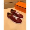 Hermes Olympic Sneakers In Red Leather - Image 5