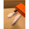 Hermes One Sneaker In White Leather - Image 2