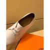 Hermes One Sneaker In White Leather - Image 3