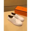 Hermes One Sneaker In White Leather - Image 4