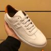 Hermes Quicker Sneaker In White Leather - Image 2