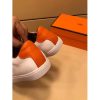 Hermes Quicker Sneaker In White Leather - Image 5