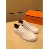 Hermes Quicker Sneaker In White Leather - Image 6